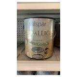 2- gal Valspar exterior semi gloss black 4315