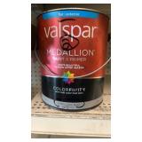 2- gal  Valspar  flat exterior paint primer 45505