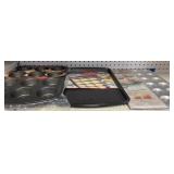 Big & small muffin pans & cookie sheets
