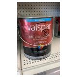 2- gal Valspar flat exterior paint/primer 45502
