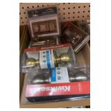 Door handles and deadbolts