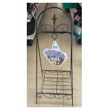 Hanging plant basket stand