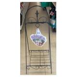 Hanging plant basket stand