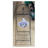 Hanging plant basket stand