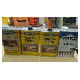 Ting oil, furniture refinishes, teak oil