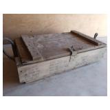 Large Wooden Ammunition Box