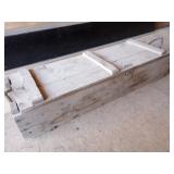 Large Wooden Ammunition Box