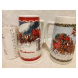 Budweiser Holiday Steins 