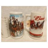 Budweiser Holiday Steins 