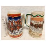 Budweiser Holiday Steins 
