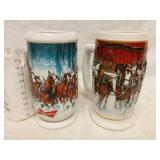 Budweiser Holiday Steins 