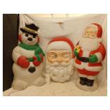 Group Vintage Christmas Blow Molds