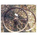 Pair of 36" Metal Wheels - Wide