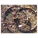 Pair of 39 1/2" Metal Wheels