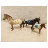 Breyer #3349 Appaloosa Mustang Set - Bay, Black,