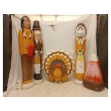 Union Vtg Thanksgiving Blow Molds