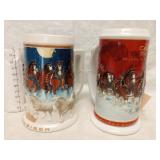 Budweiser Holiday Steins 