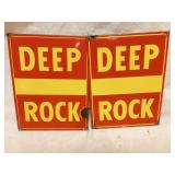 Pair Deep Rock Porcelain Pump Plates