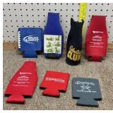 Lot of can and bottle koozies