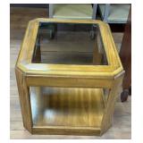 Glass top end table