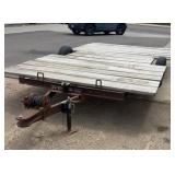 NO TITLE: 8ft X 13ft 9in Flat/Tilt bed trailer