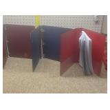 Lot of (3) three ring binders