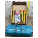 100ft 3/16 Rope, Tent Stakes, Paper Shredder,