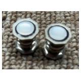 Pearl cuff links purchased in Japan during WWI