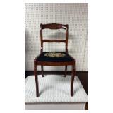 Chair with needle point seat