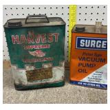 Vintage lubricant cans