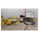 Hamms mug, trouble light & work light