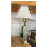 Table lamp & leaf blower