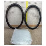 2-Vintage oval picture frames one glass