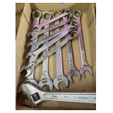 Assorted SAE wrenched mostly True-Craft