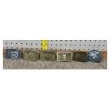 6-1980s ARTS WAY belt buckles 1-no yr