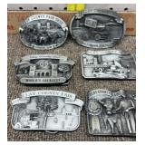 6-1980s Clay Co Fair buckles #157
