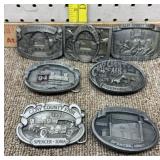 7-1990s Clay Co Fair belt buckles 75th