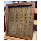 Belt buckle display case w/ keys