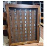 Belt buckle display case w/ keys