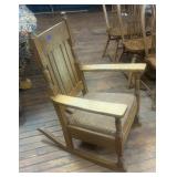 Vintage wooden rocking chair