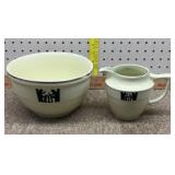 Halls Kitchenware mixing bowl and pitcher