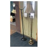Pair floor lamps
