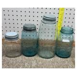4- Vintage Canning Jars