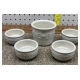 5 pc Longaberger pottery set
