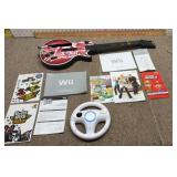 Wii manuals & guitar