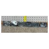 6- Pheasants Forever pewter belt buckles