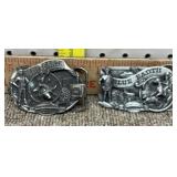 83 & 84 Blue Earth rodeo belt buckles