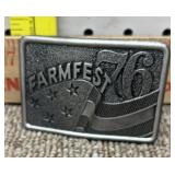 1-1976 Farmfest belt buckle