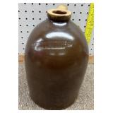 2gal Fort Dodge Stoneware  brown shoulder jug
