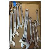 Lot mixed SAE wrenches